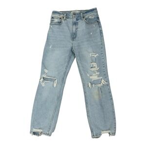 Abercrombie & Fitch The Ankle Straight‎ Ultra High Rise Jeans Light Womens 4/27